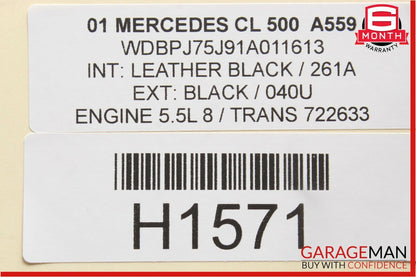00-06 Mercedes W215 CL500 CL65 AMG Center Console Shift Shifter Bezel Trim Wood