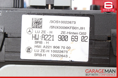 10-13 Mercedes W221 S550 S63 AMG Rear Sam Fuse Box Relay Control Assembly OEM