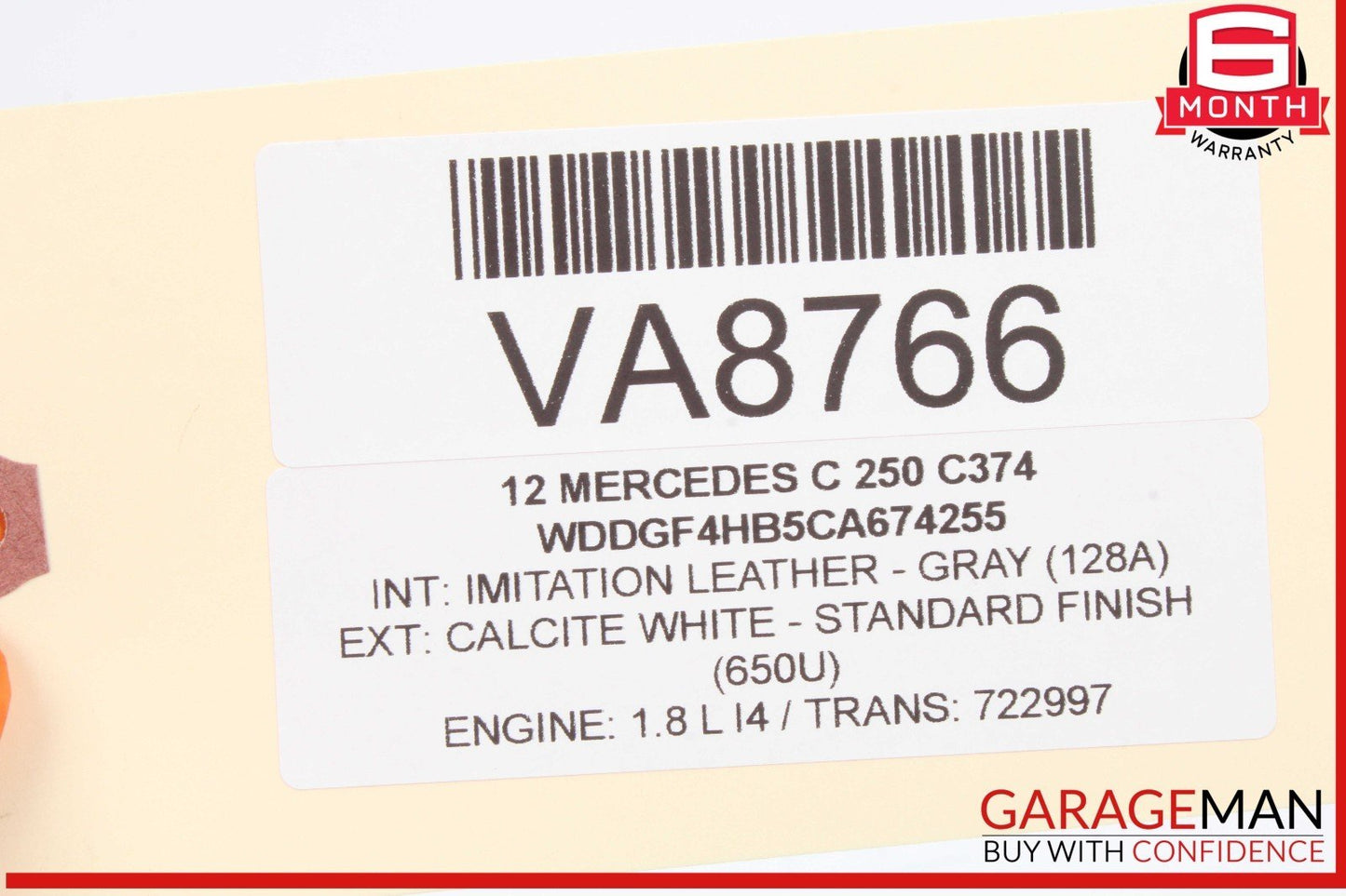 08-17 Mercedes W204 C250 E350 E550 Trunk Lid Latch Lock Actuator 2047500185 OEM