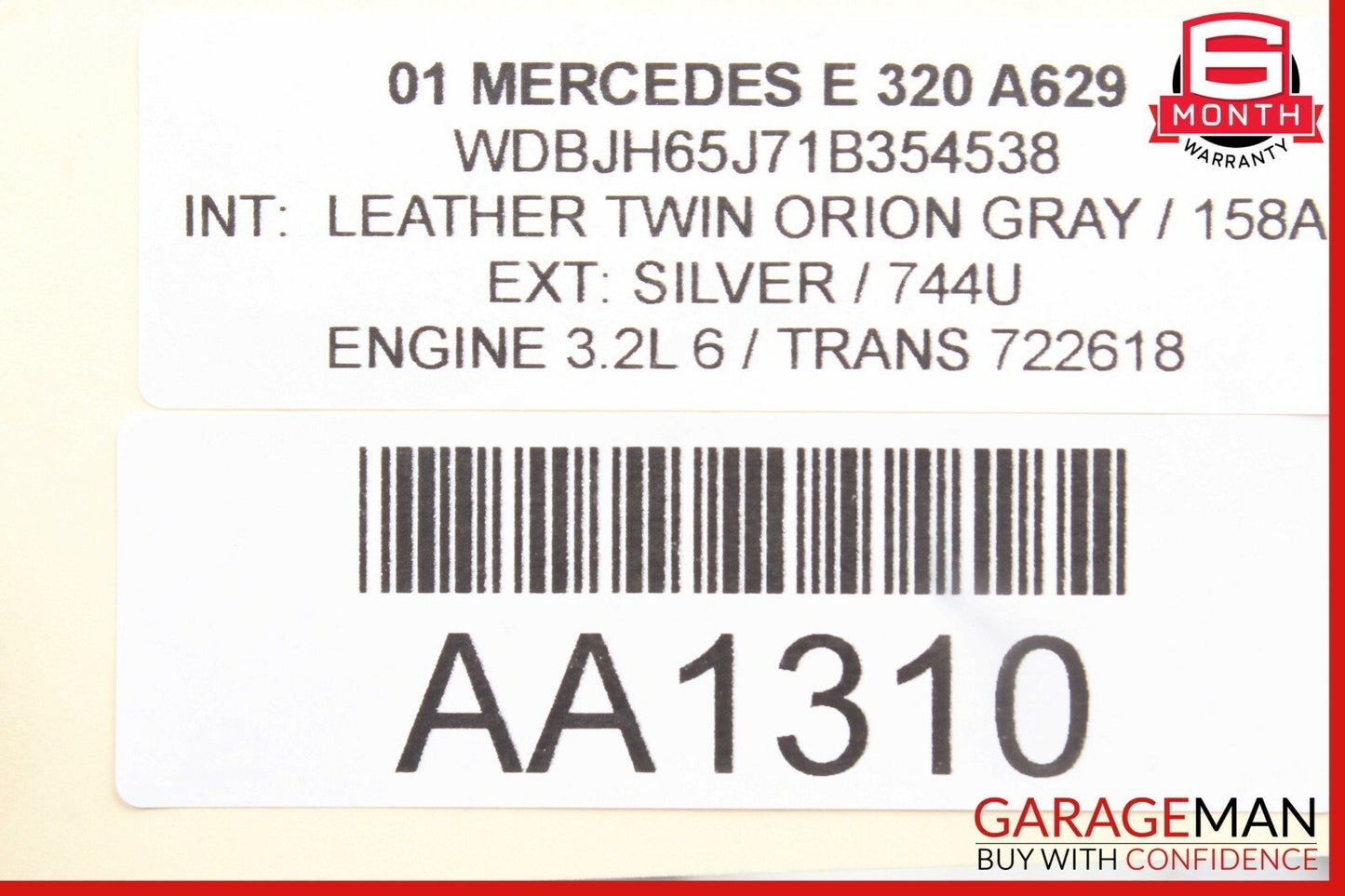 96-02 Mercedes W210 E320 E430 Front Right Passenger Exterior Door Handle OEM