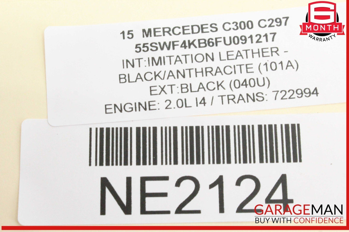15-18 Mercedes W205 C300 Rear Left Side CV Axle Half Shaft 2053508113 OEM