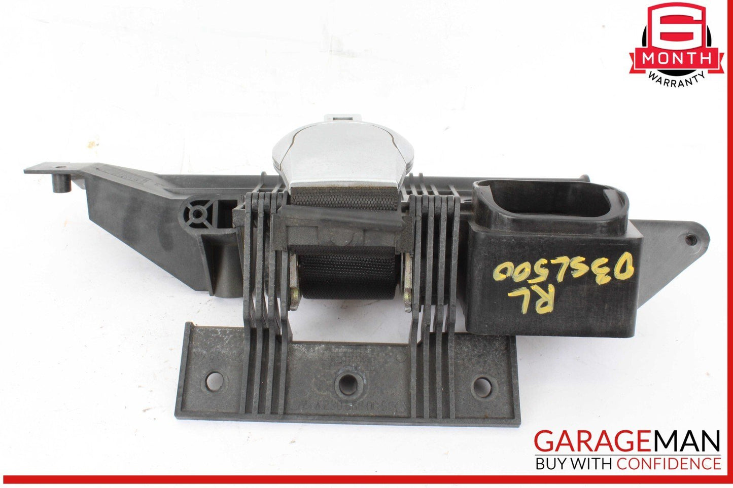 03-08 Mercedes R230 SL500 Rear Left Seat Belt Retractor Luggage w/ Speaker OEM