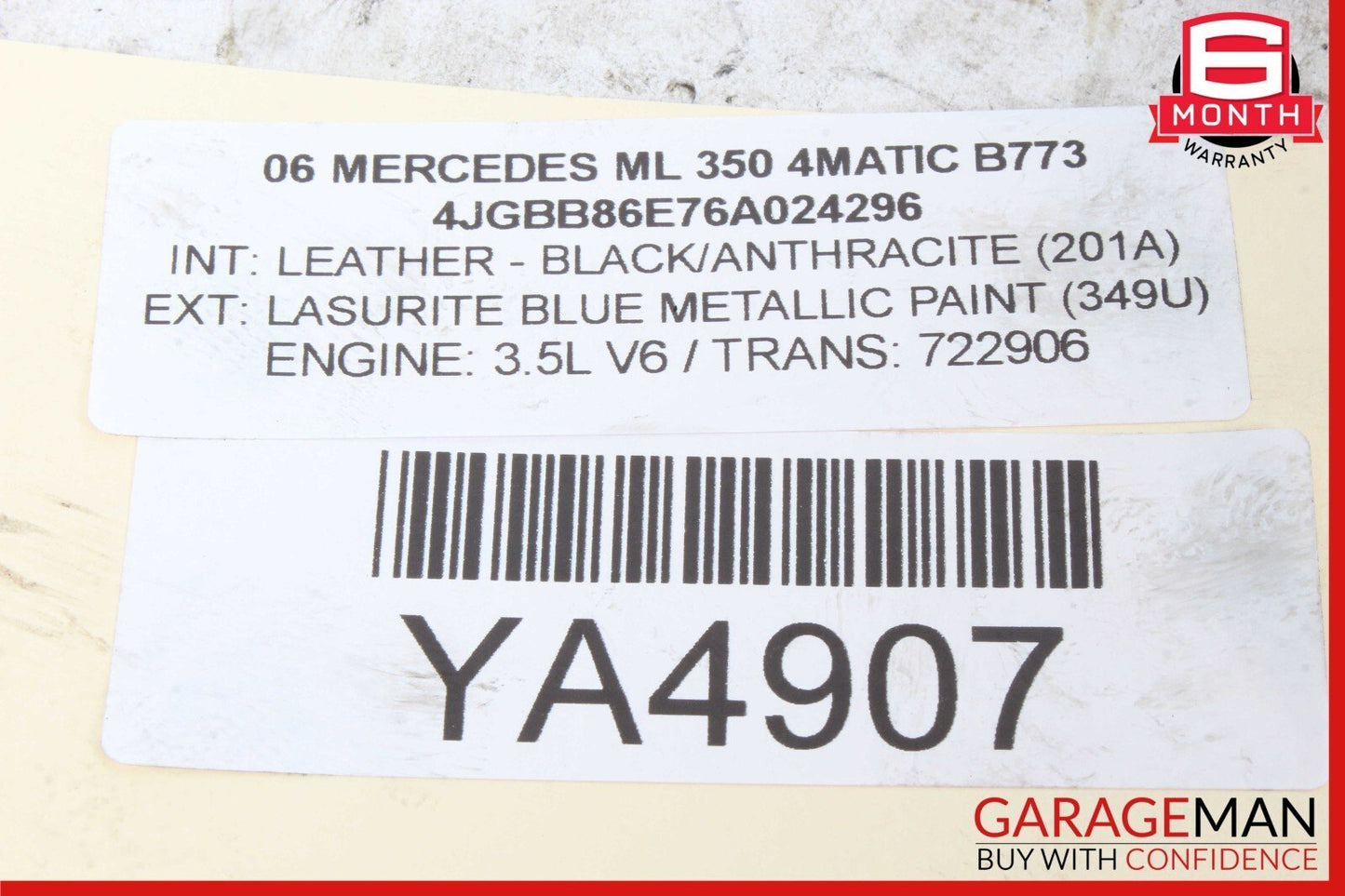 05-12 Mercedes W164 ML350 E350 SLK300 V6 Engine Coolant Motor Water Pump OEM