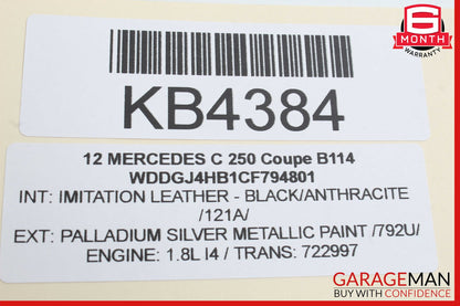08-18 Mercedes W204 C250 E400 CLS400 Front Right Side Door Control Module OEM