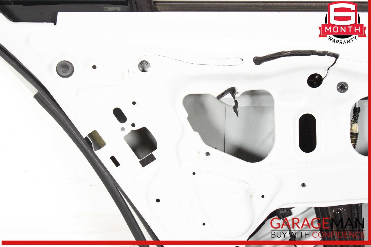11-16 BMW 528i 535i 550i Rear Left Driver Side Door Shell Panel White OEM