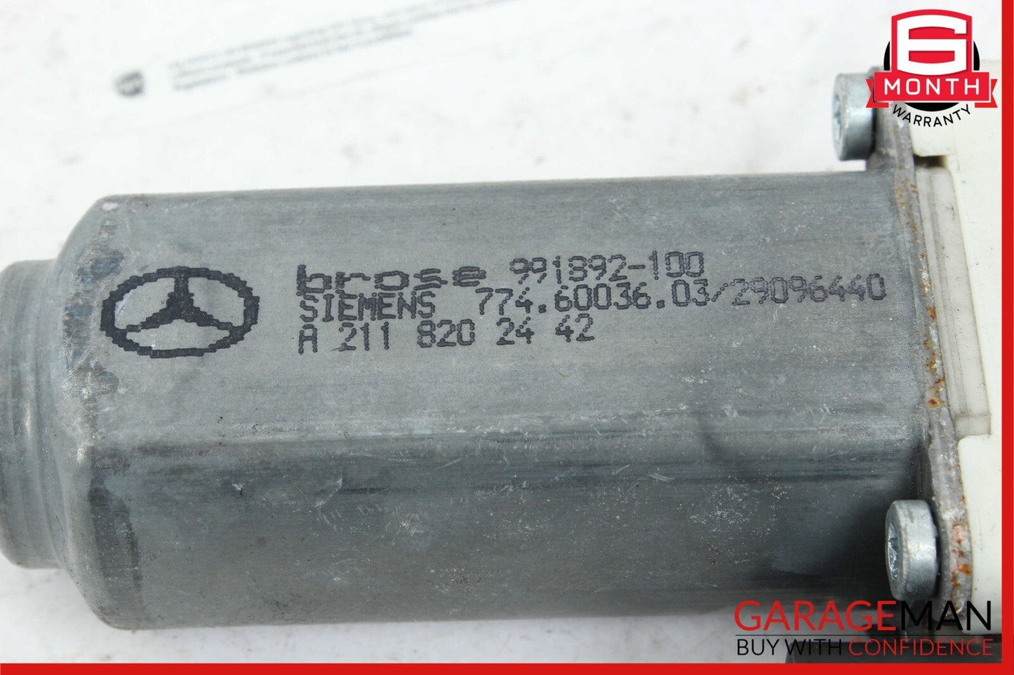 03-09 Mercedes W211 E350 E500 Rear Right Side Window Regulator Motor OEM