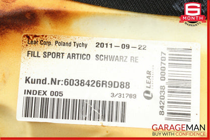 12-14 Mercedes W204 C250 Coupe Rear Right Side Seat Bolster Cushion Cover Pad