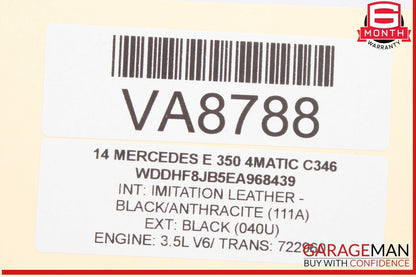 08-18 Mercedes W212 E350 4MATIC Rear Right Side Door Control Module Unit OEM