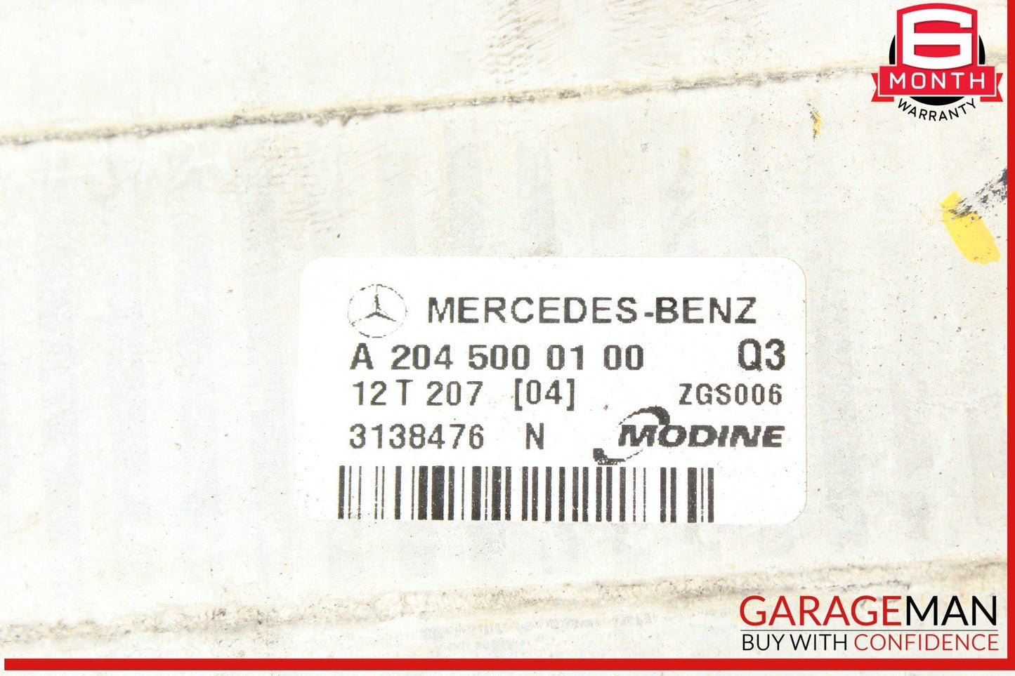 12-15 Mercedes R171 SLK250 Intercooler Air Cooler Radiator 2045000100 OEM