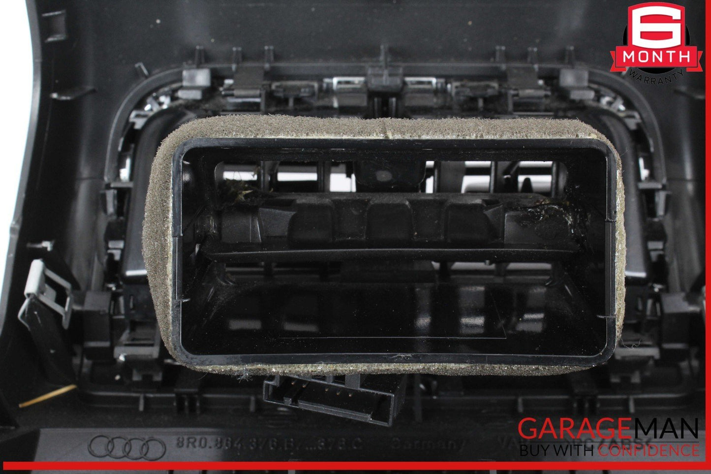 09-17 Audi SQ5 Q5 Rear Center Console AC A/C Air Vent Panel Black 8K0864376 OEM