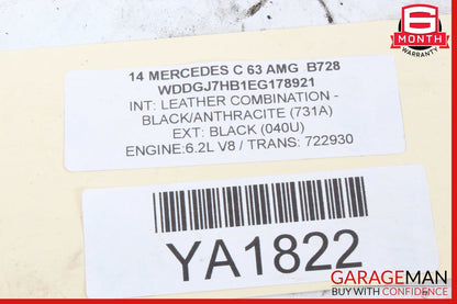 08-20 Mercedes W204 C63 AMG Front Disc Brake Rotor OEM