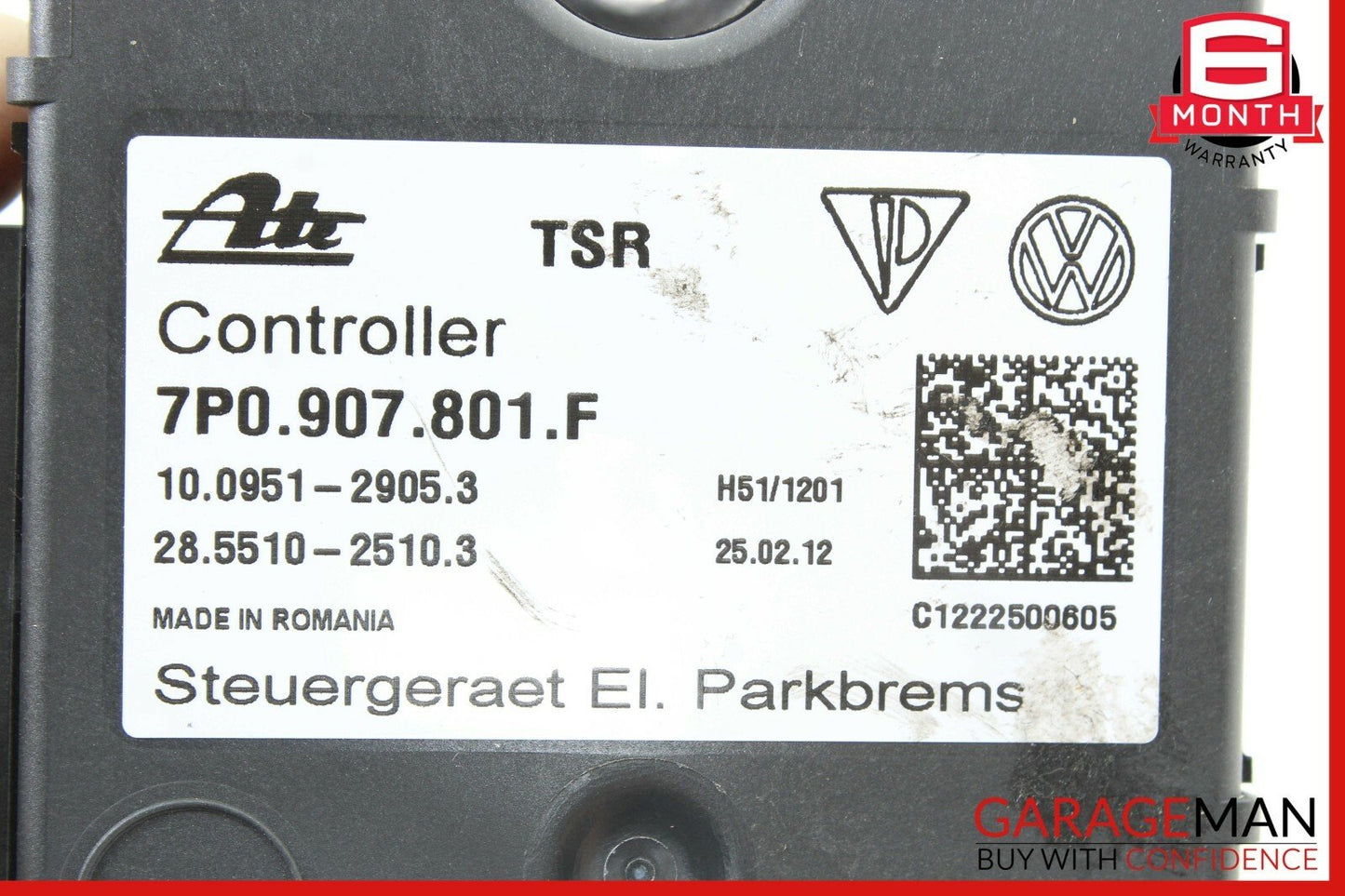 11-17 Porsche Cayenne 958 Electric Parking Brake EPB Control Module 7P0907801F