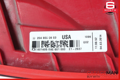 12-14 Mercedes W204 C250 Rear Left Driver Side Taillight Tail Light Lamp OEM