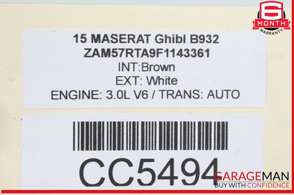14-17 Maserati Ghibli Rear Propeller Drive Axle Shaft Driveshaft Assembly OEM