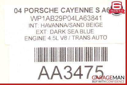 03-10 Porsche Cayenne 955 957 Rear Right Seat Headrest Head Rest Sand Beige