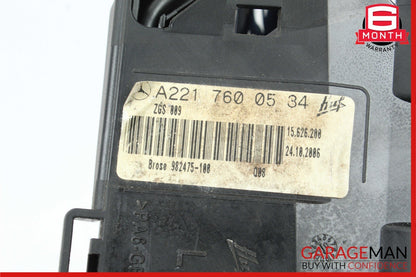 07-13 Mercedes W221 S550 S400 Front Left Exterior Door Handle Keyless Go OEM