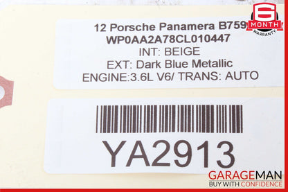 10-16 Porsche Panamera 970 Left Driver Side Door Window Regulator Motor Unit OEM