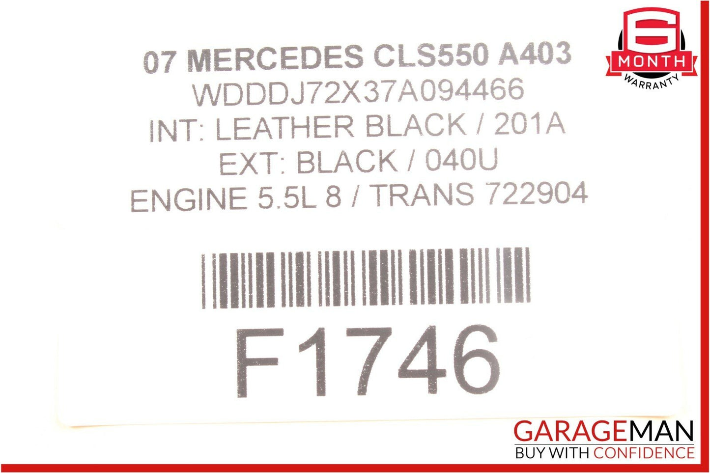 07-09 Mercedes W211 E550 E63 AMG Parktronic Park Assist Control Module OEM