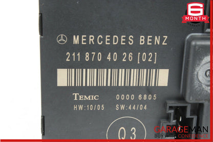 03-09 Mercedes W211 E350 E550 Rear Left Side Door Control Module