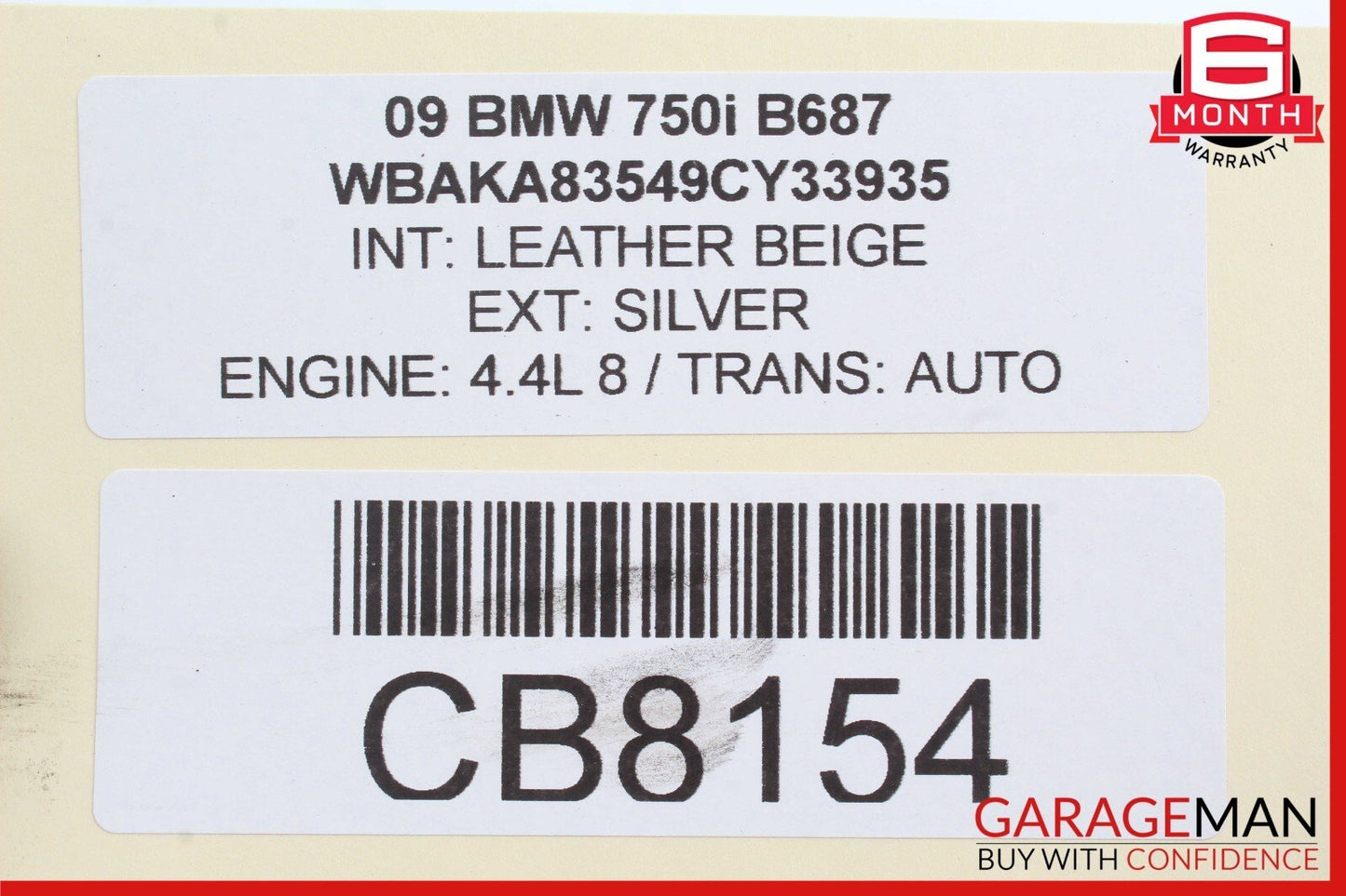 08-15 BMW 750Li F02 F01 Front Right Passenger Side Brake Caliper 6786818 OEM