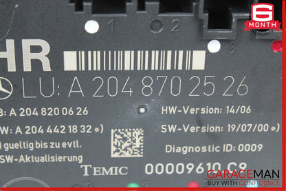 08-14 Mercedes W204 C300 Rear Right Passenger Side Door Controller Module