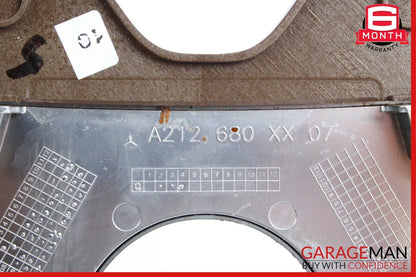 10-13 Mercedes W212 E400 E350 E550 Center Console Switch Trim Cover Bezel Wood