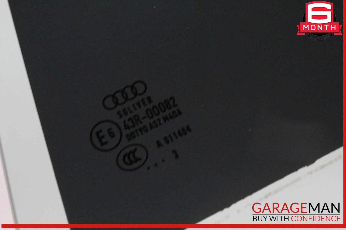 12-18 Audi A6 S6 Rear Left Driver Side Door Window Glass OEM