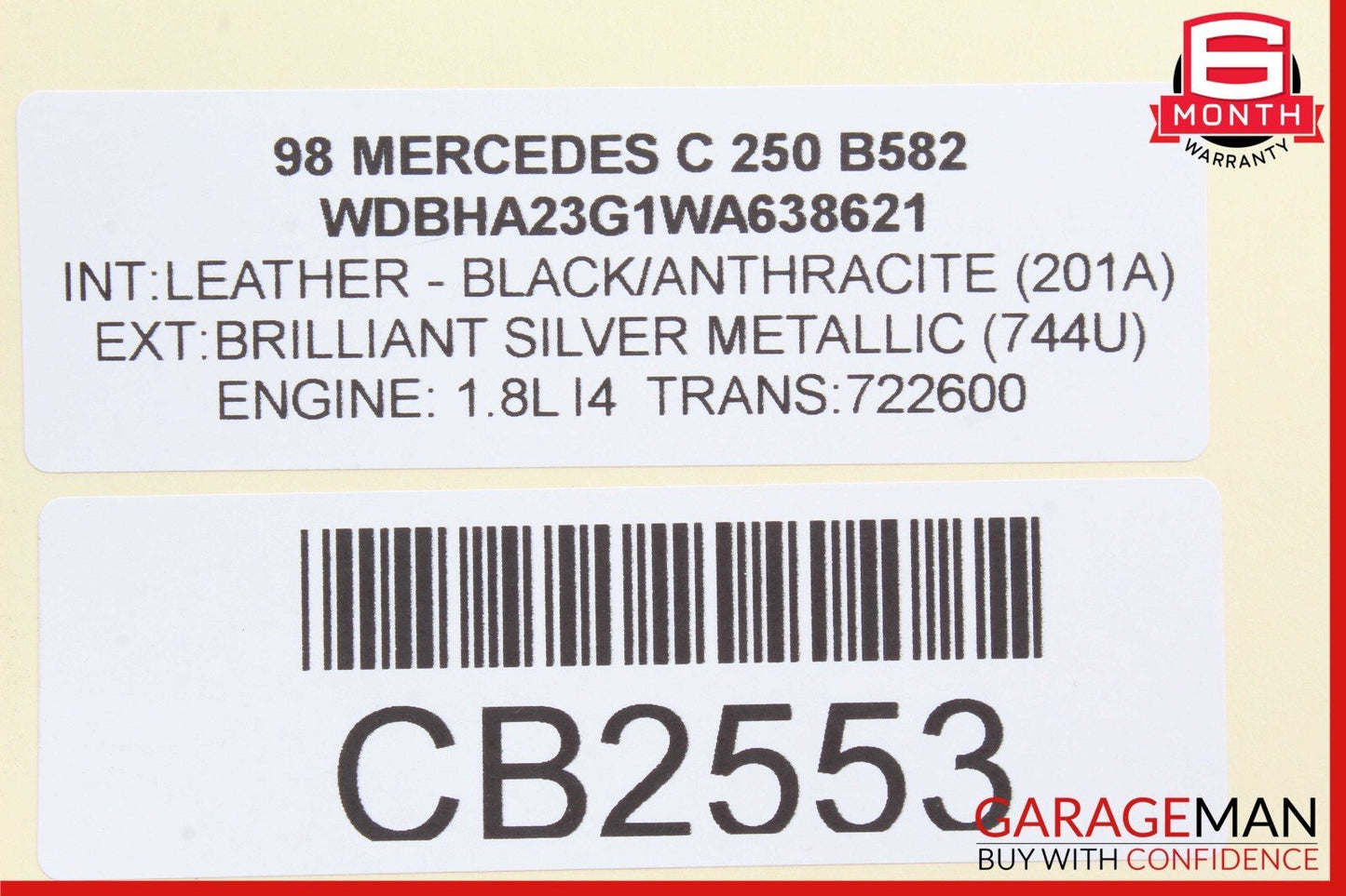 90-02 Mercedes W202 C230 SL500 Rear Left Side Wheel Control Arm OEM