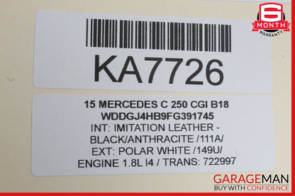 08-18 Mercedes W204 C250 E550 SLK250 Front Right Side Door Control Module OEM