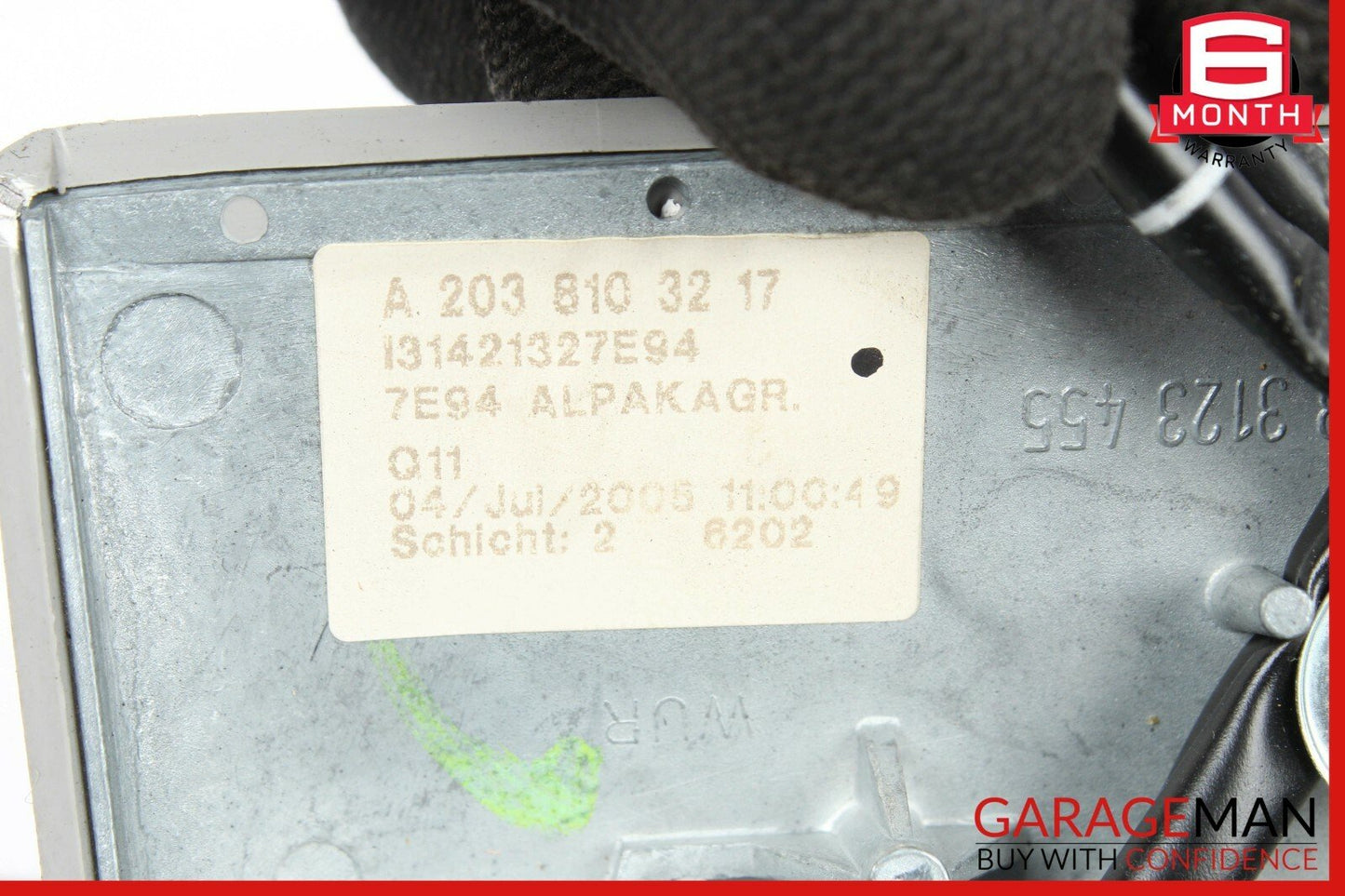 01-09 Mercedes W203 C240 C320 CLK320 Front Top Upper Rear View Mirror Grey