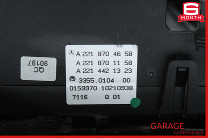 07-13 Mercedes W221 S550 Center Dash Heater Switch Control Panel Assembly OEM