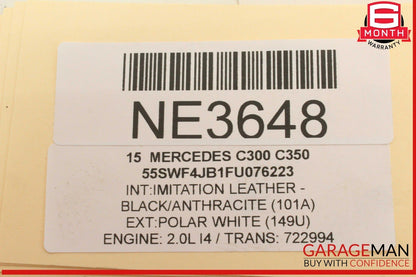 15-18 Mercedes W205 C300 AC A/C Air Conditioning Hose Pipe Line 2058306201  OEM