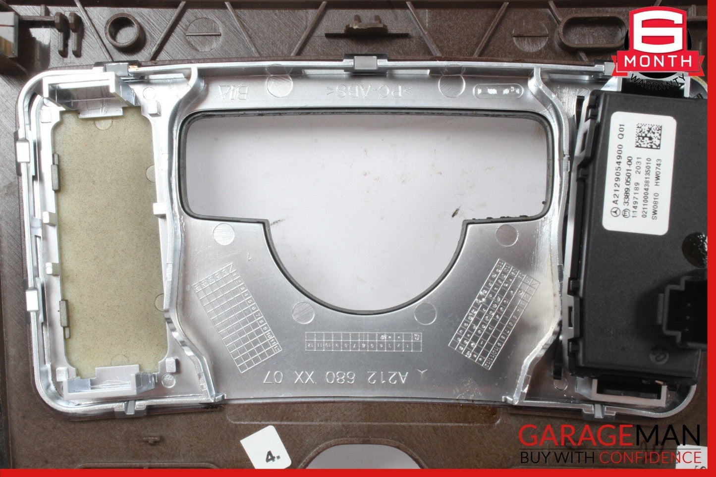 10-13 Mercedes W212 E350 E400 E550 Center Console Switch Trim Cover Bezel Wood