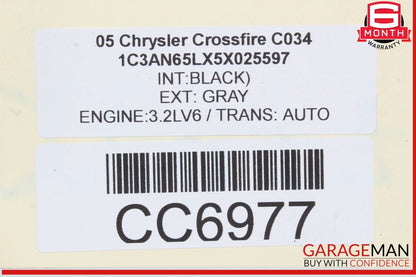 05-08 Chrysler Crossfire Power Steering Rack Gear Linkage 1934630032 OEM