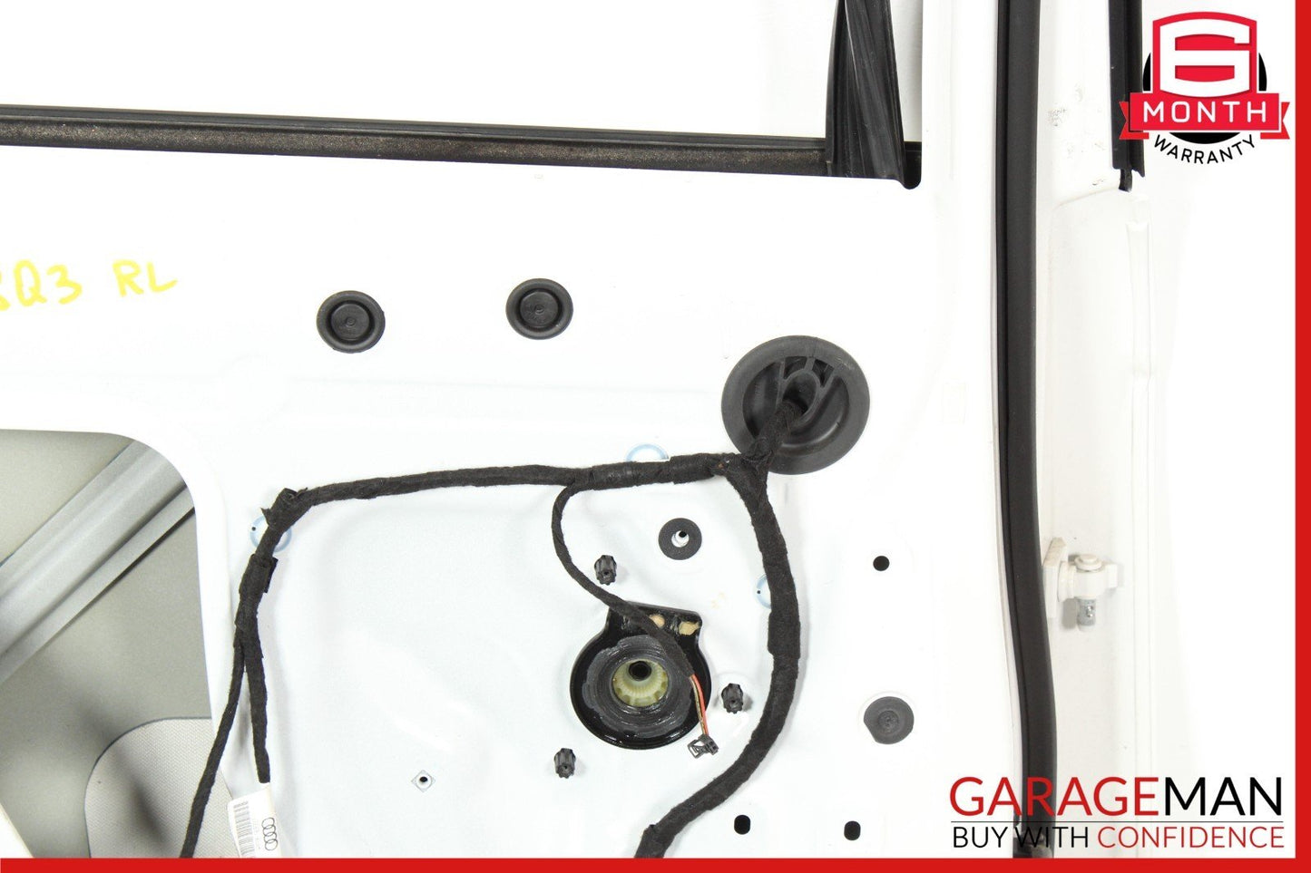 15-18 Audi Q3 Rear Left Driver Side Door Shell Cover Panel White OEM