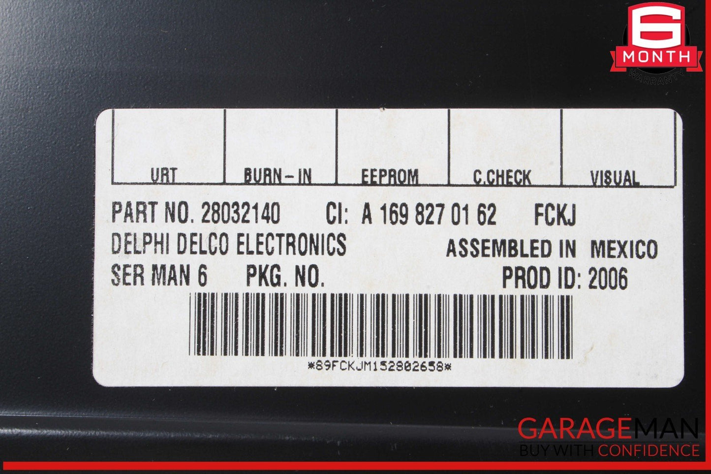 03-09 Mercedes R230 SL500 E350 Sirius Satellite Radio Receiver 1698270162 OEM