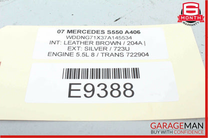 07-09 Mercedes W221 S550 S65 AMG Ash Tray Ashtray Lighter Compartment Tray OEM