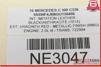 15-20 Mercedes W205 C300 Gas Throttle Accelerator Pedal 2053000004 OEM