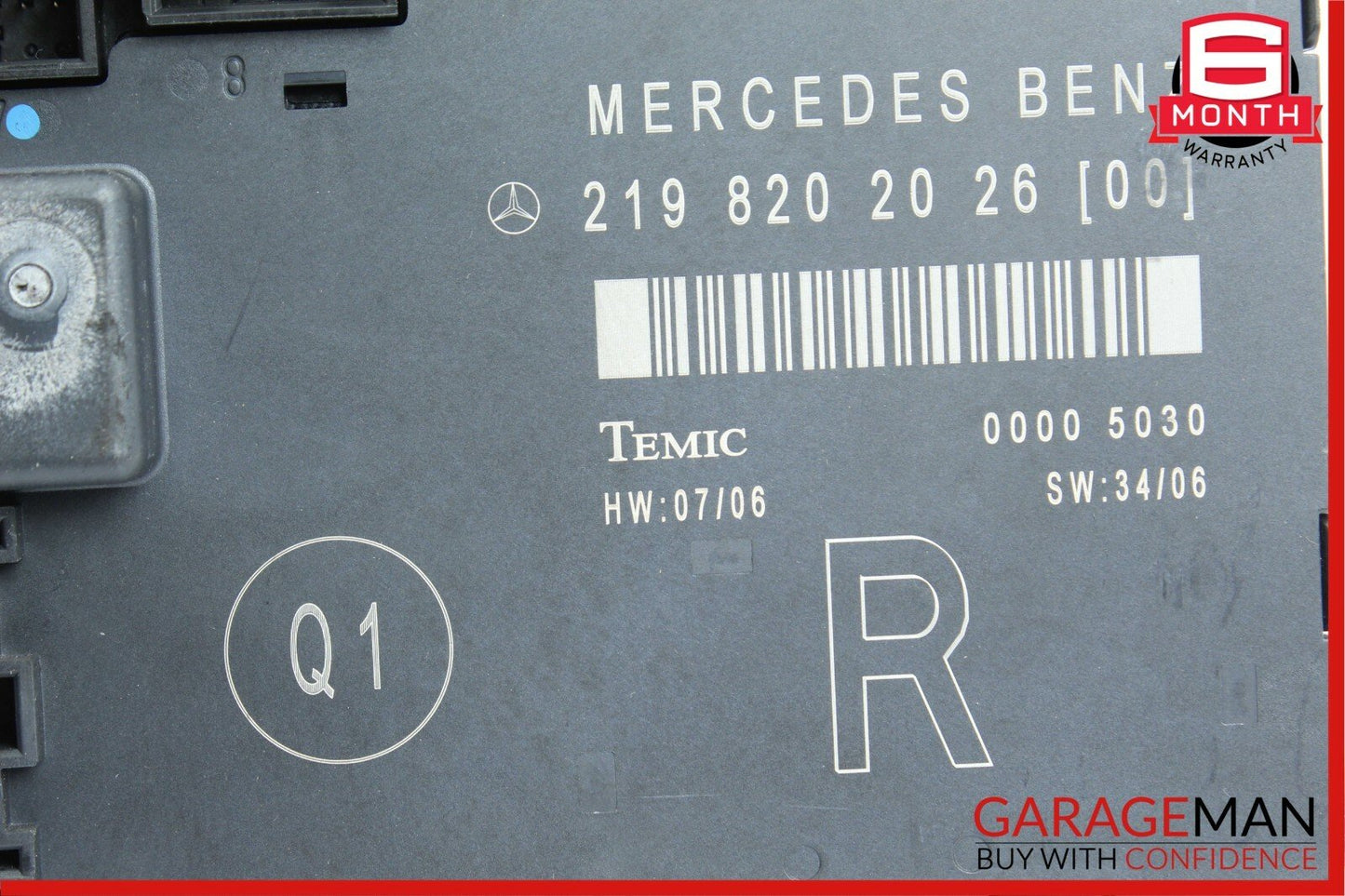 06-11 Mercedes W219 CLS550 CLS500 Front Right Door Control Module 2198202026 OEM