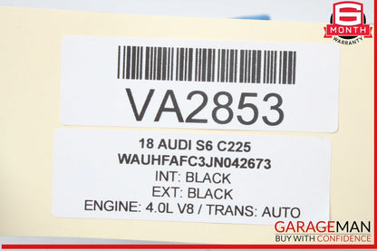 12-18 Audi S6 Windshield Washer Fluid Reservoir Tank Filler Neck Assembly OEM