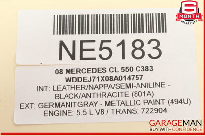 07-14 Mercedes W216 CL550 S550 Accelerator Foot Gas Pedal Control Electronic OEM