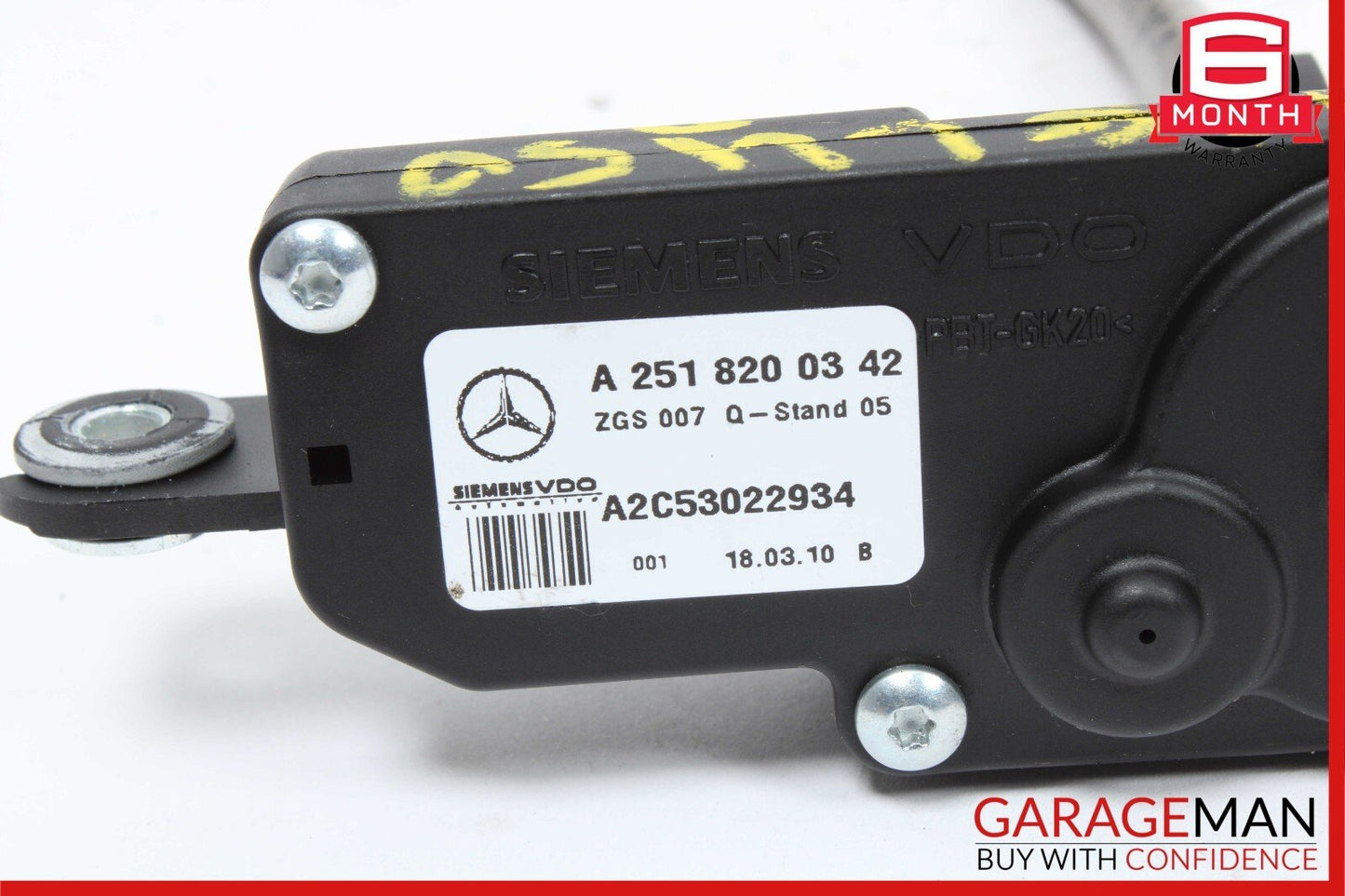 06-13 Mercedes X164 GL450 ML350 Rear Right Quarter Window Regulator Motor OEM