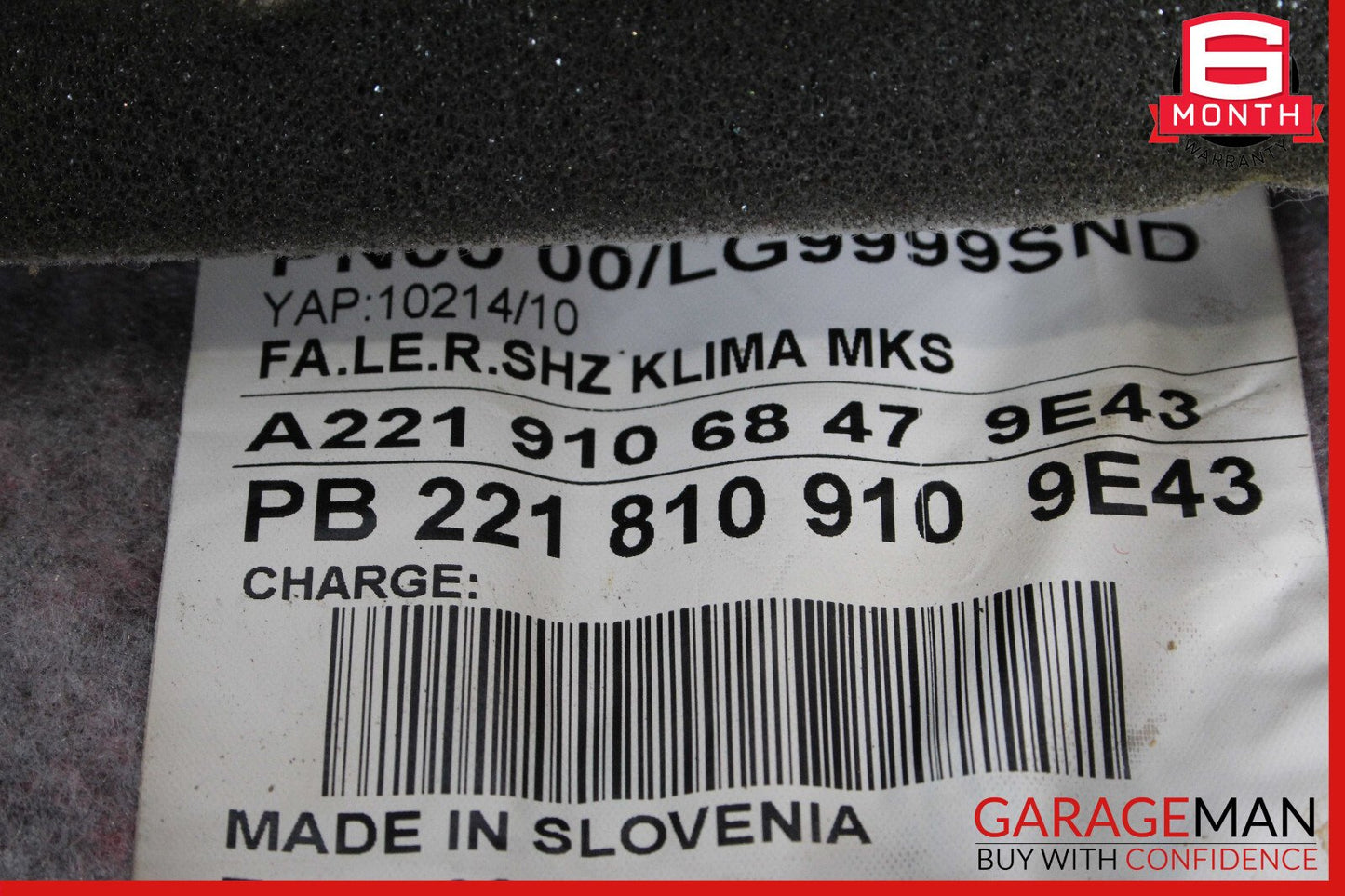 10-13 Mercedes W221 S550 S400 Front Right Top Upper Seat Cushion OEM