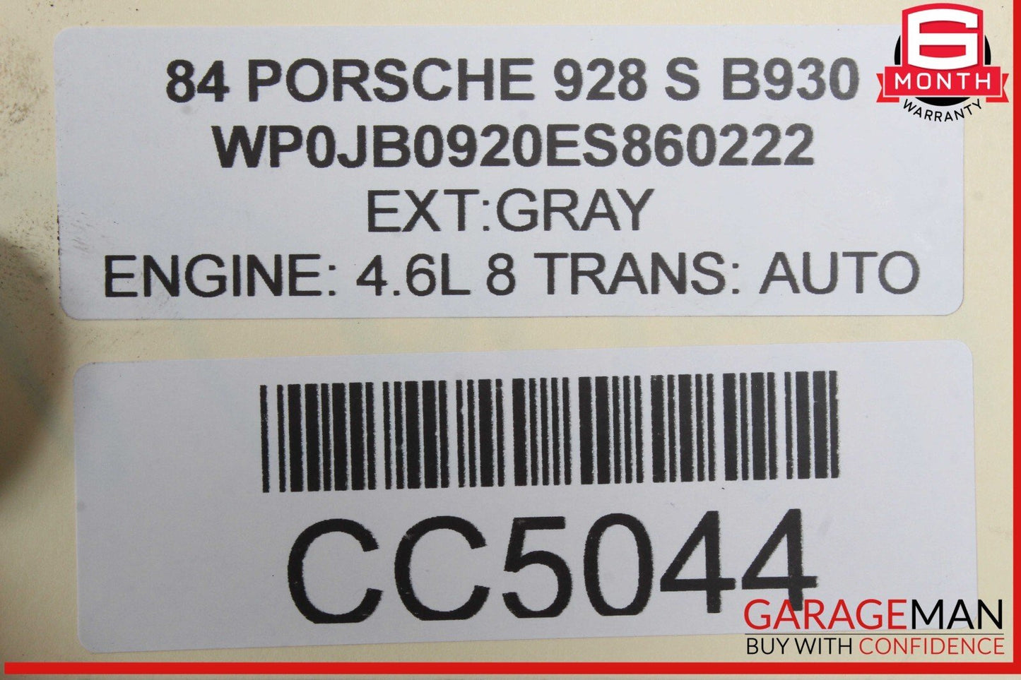 78-86 Porsche 928 S Engine Motor Cooling Radiator 92810604002 OEM