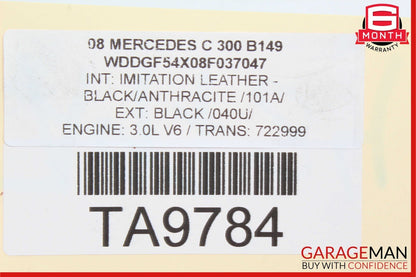 08-09 Mercedes W204 C300 C230 Engine Oil Baffle A2720140666 OEM