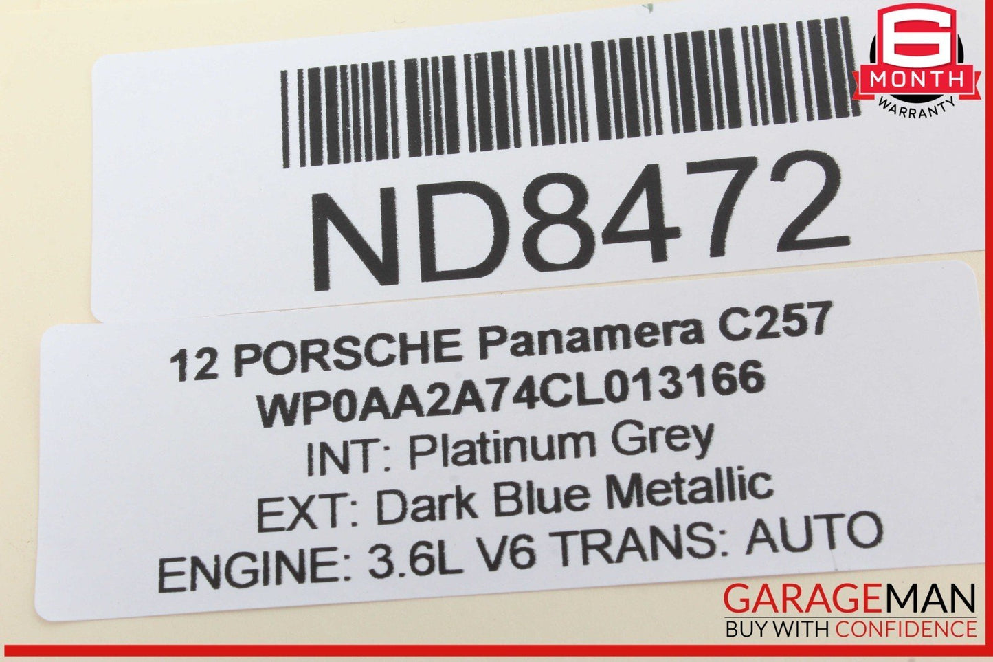 10-16 Porsche Panamera 970 Rear View Back Up Camera Control Module Unit OEM