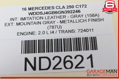 13-20 Mercedes W117 CLA250 SL550 ML400 Keyless Go Entry Control Module OEM