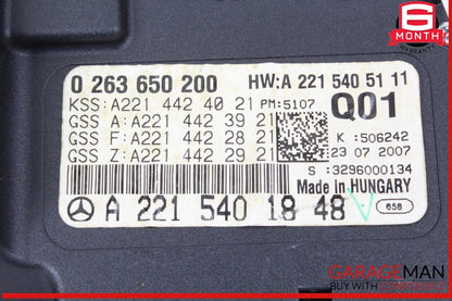 07-09 Mercedes W221 S550 CL500 Instrument Cluster Speedometer 0263650212 OEM