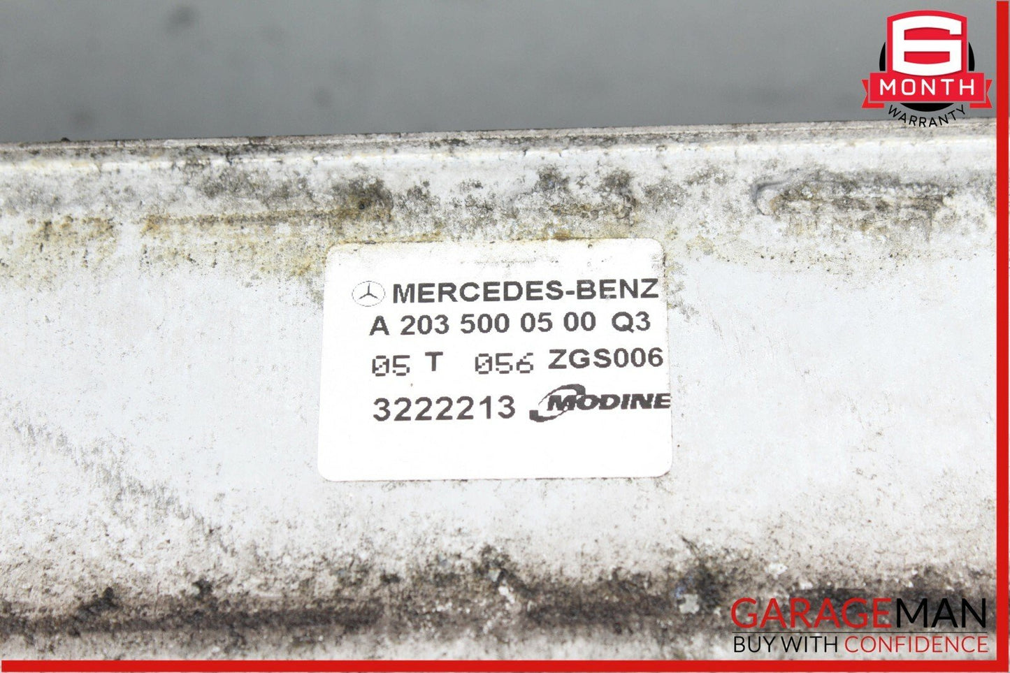 03-05 Mercedes W203 C230 Intercooler Air Cooler Radiator 2035000500 OEM
