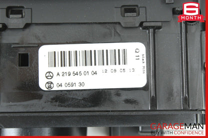 06-11 Mercedes W219 CLS55 Headlight Switch Washer Black 2195450104 OEM